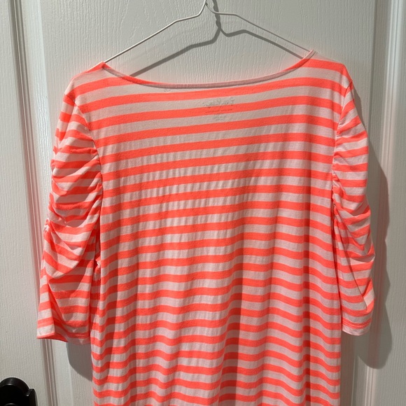 Lilly Pulitzer Neon Orange and White Striped Kaley Dress - Picture 8 of 9